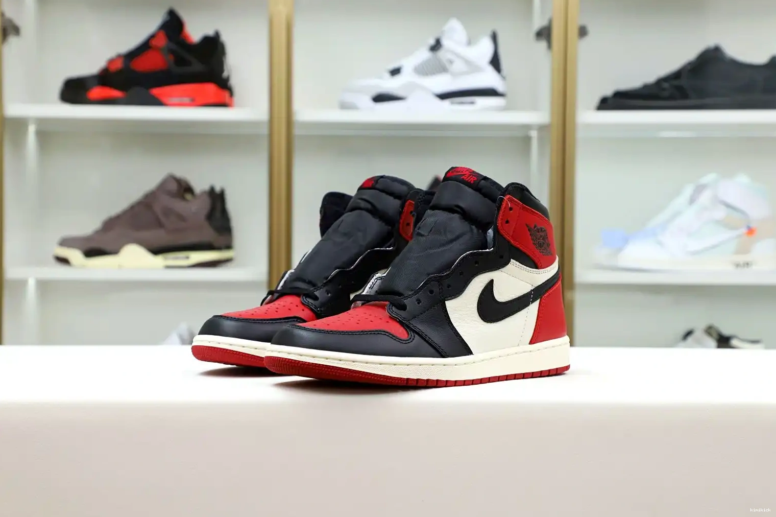 1 RETRO JORDAN 'BRED OG Kimikick AIR HIGH TOE' 0512
